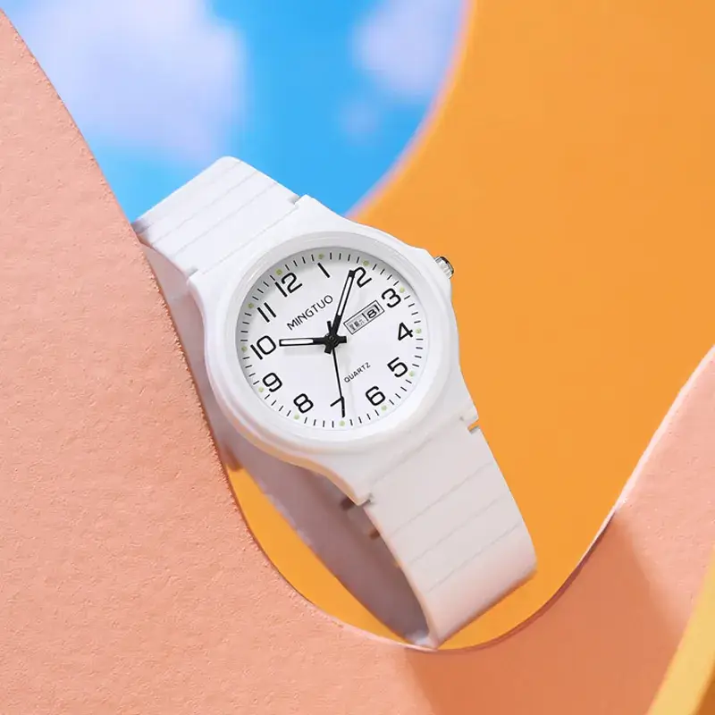 Pink Silicone Men's Watch with 3ATM Water Proof - Image 8