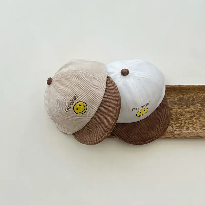 Korean Autumn Winter Smiley Cap for Kids - Image 5