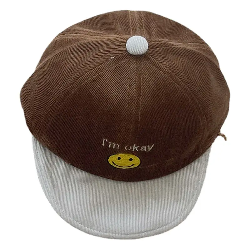Korean Autumn Winter Smiley Cap for Kids