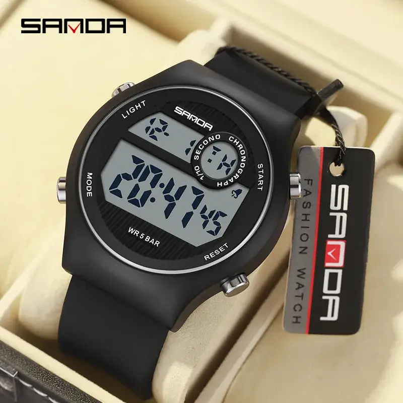 Sanda Red Digital Men's Watch 11:30 PM - Image 8