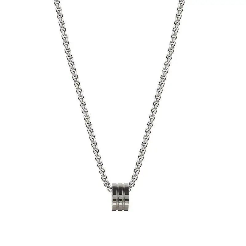 Titanium Steel Necklace Men Black Hip-hop Brand - Image 5