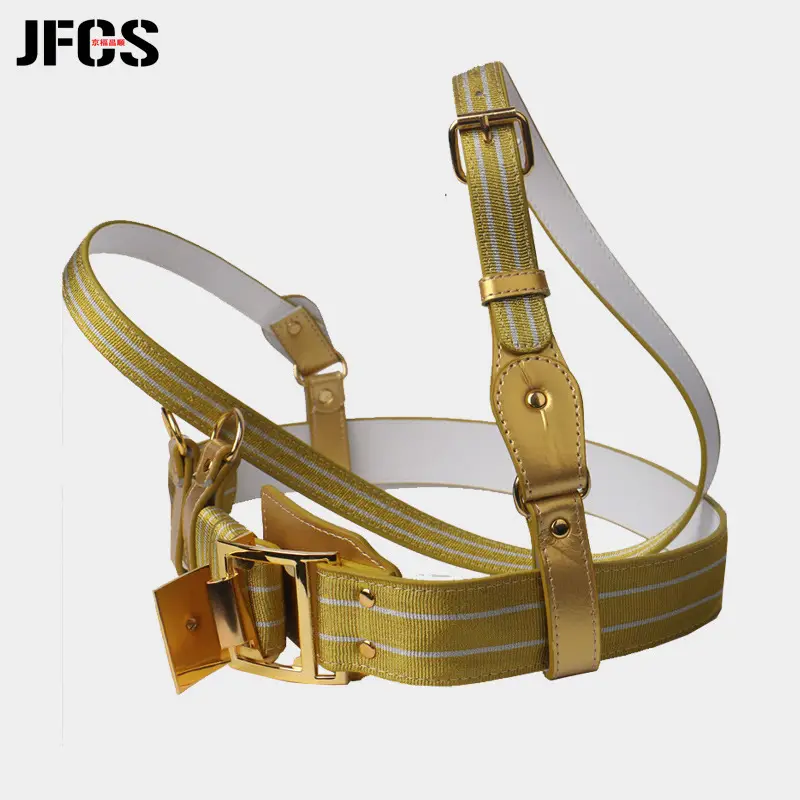 Gold Security Belt with Smooth Buckle & Flag Raising