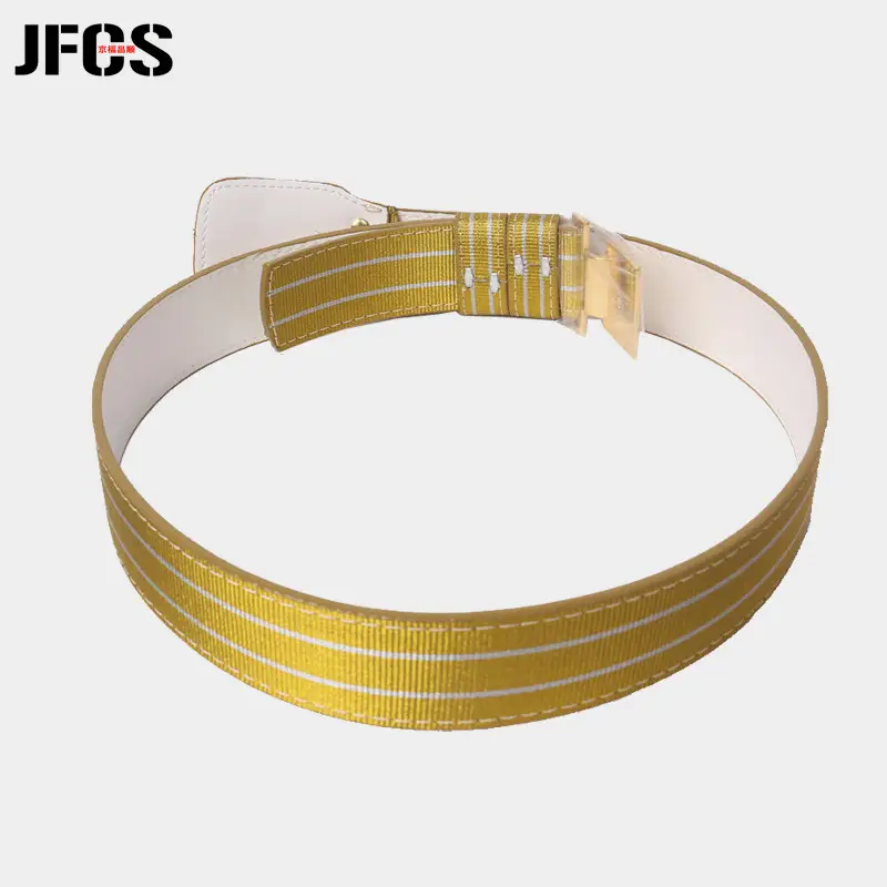 Gold Security Belt with Smooth Buckle & Flag Raising