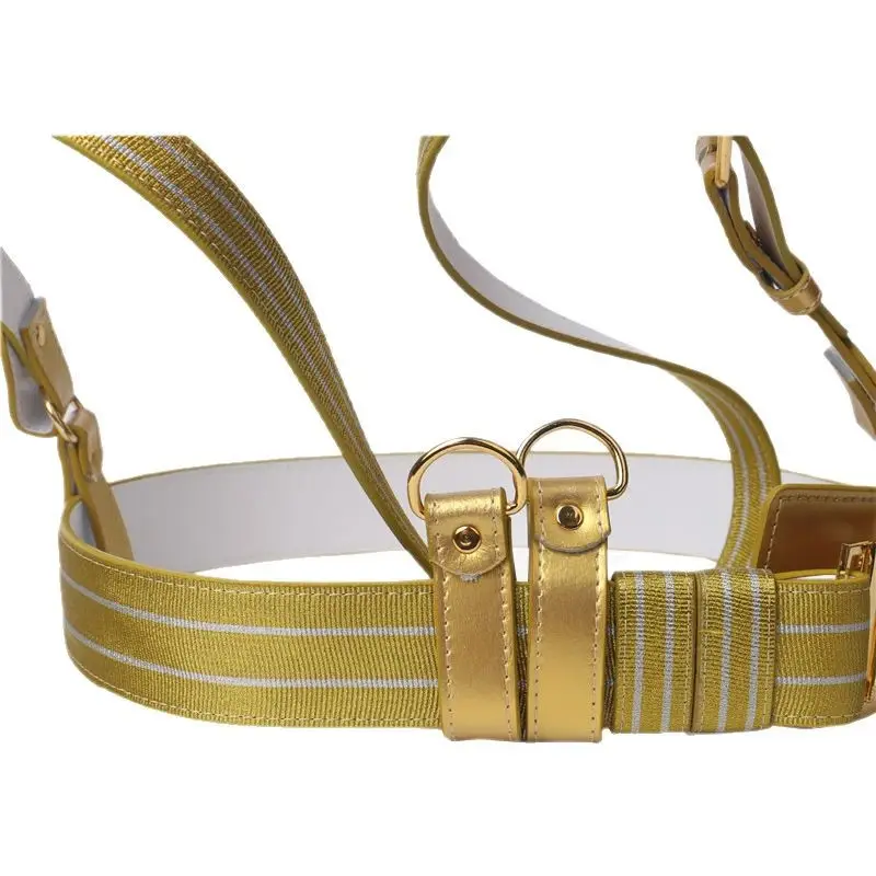 Gold Security Belt with Smooth Buckle & Flag Raising