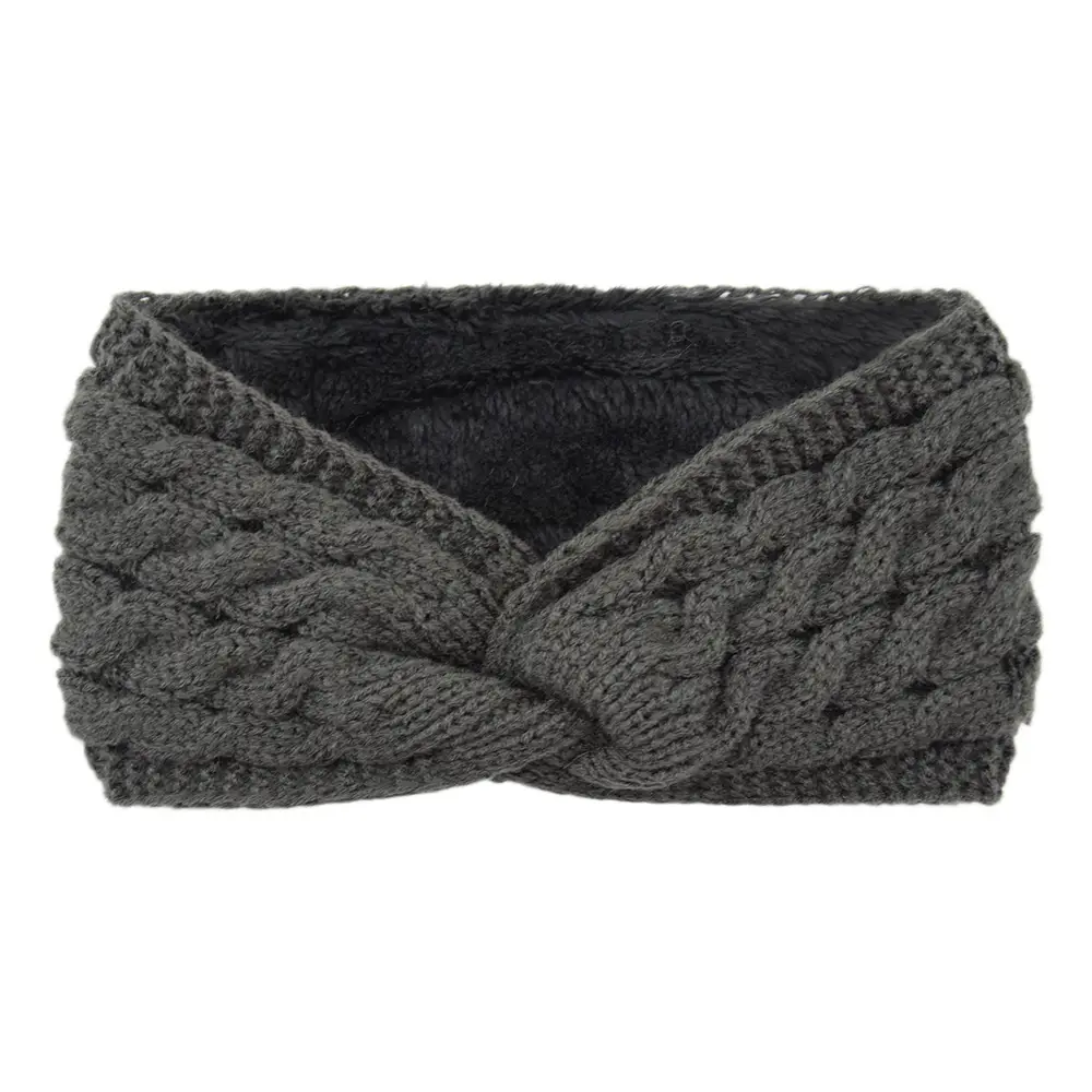 Black Velvet Cross Headband for Women + Men - Image 11