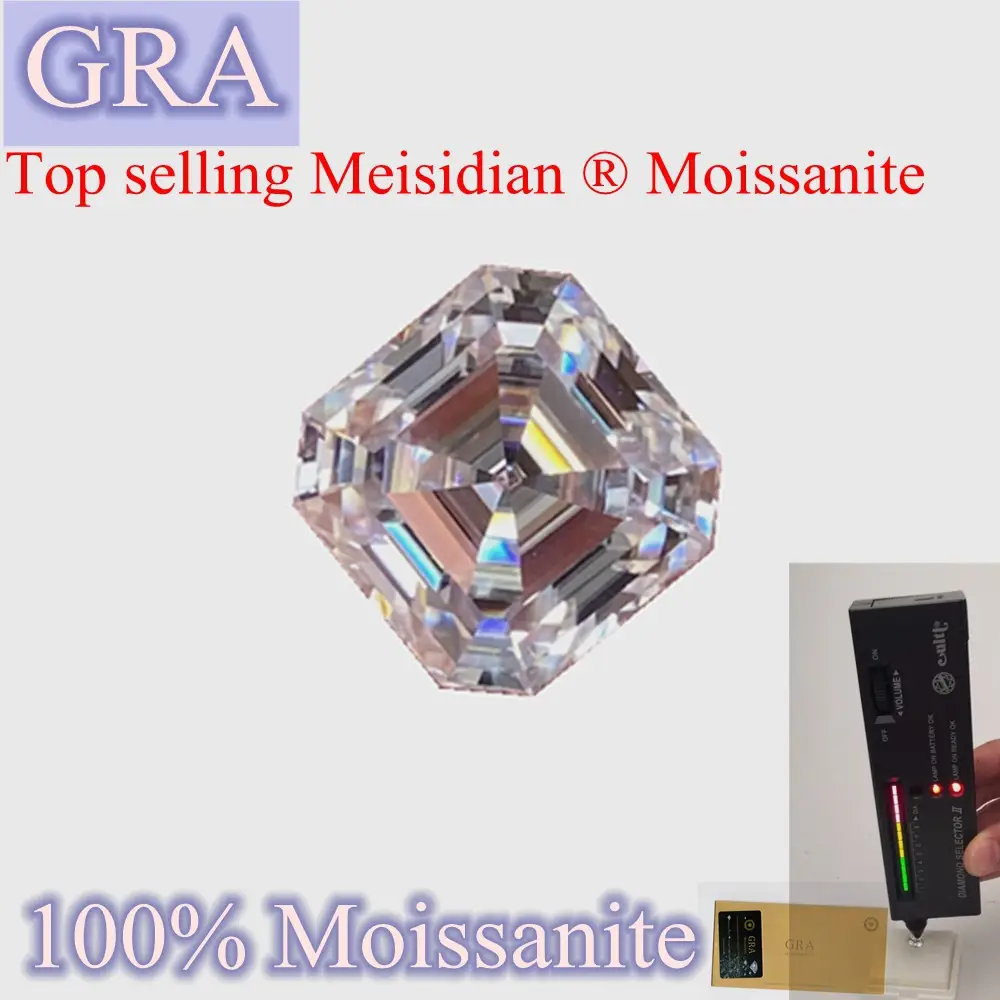 Factory Spot Pagoda Moissanite 4-12m Super White Bare Stone Wholesale - Image 2