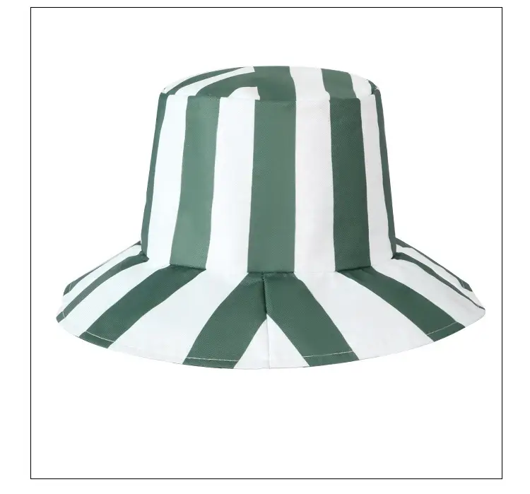 Anime Kimono Hat Green White Striped Anime Game Suit — feature 10