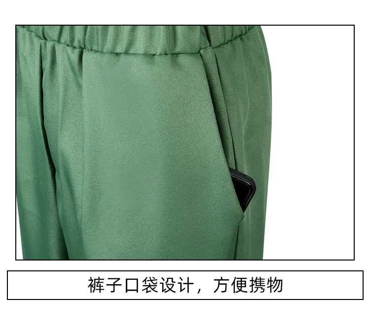 Anime Kimono Hat Green White Striped Anime Game Suit — feature 14