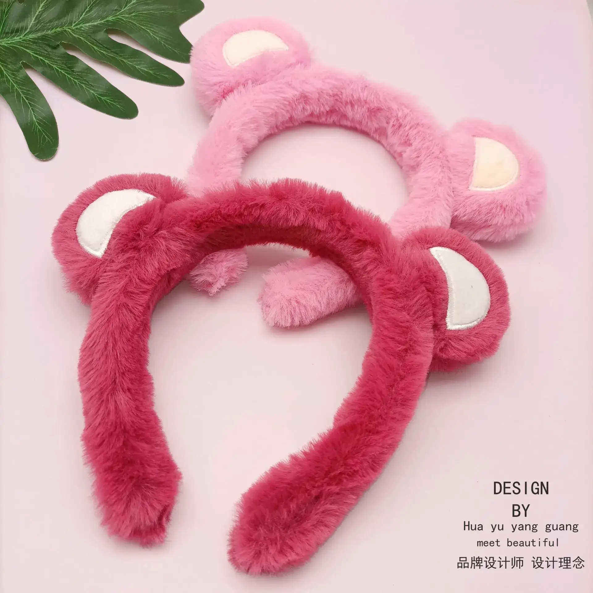 Cute Bunny Hairband with Strawberry Bow for Girls - Image 8