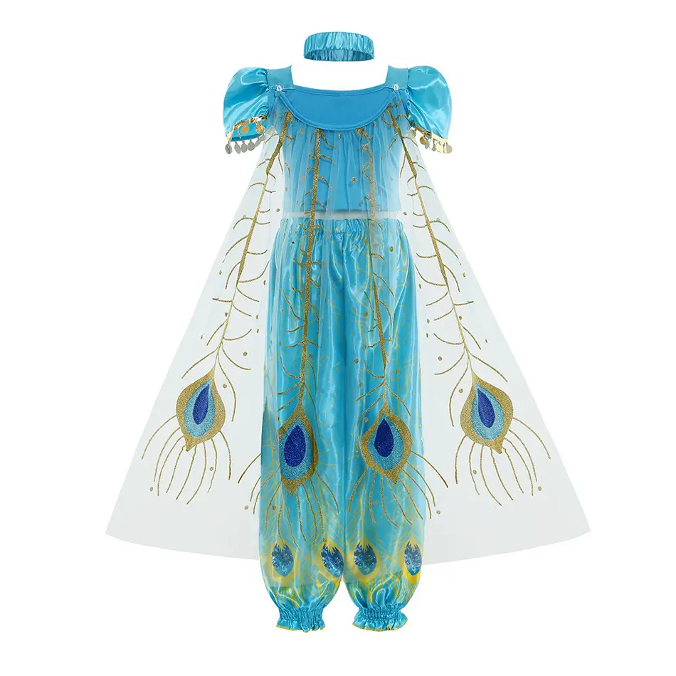Jasmine Princess Dress Aladdin New Jasmine Children's Suit — feature 18