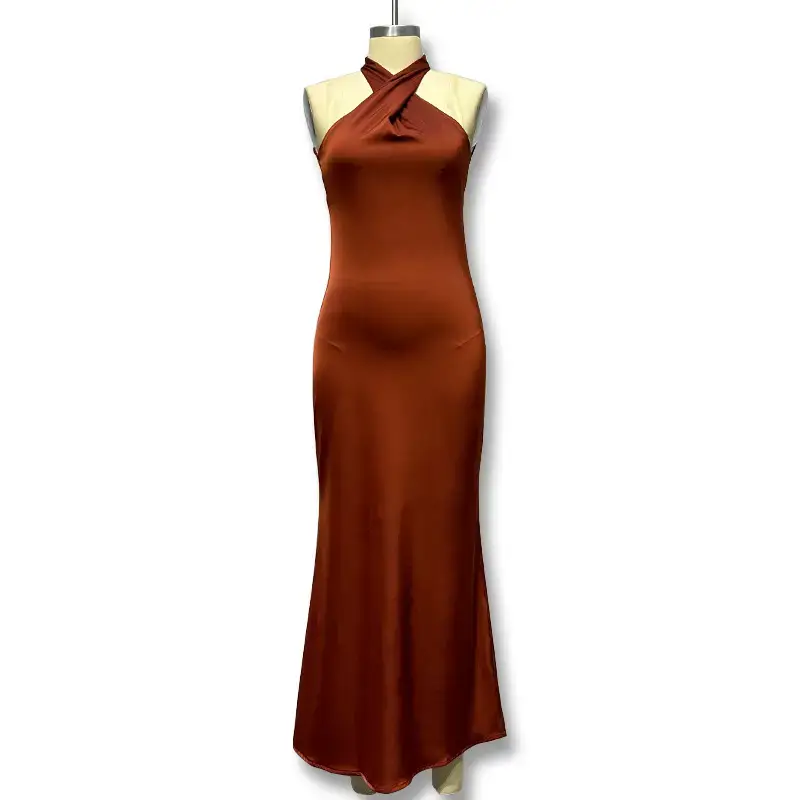 Green Slim Fit Backless Fishtail Evening Gown