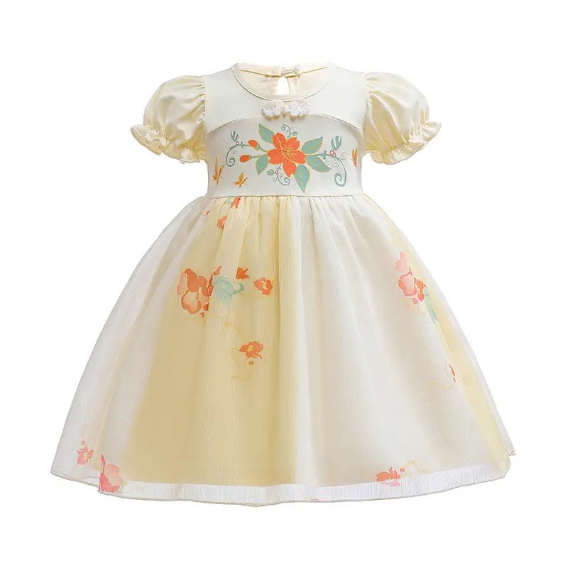 Girls Princess Dresses Ice Snow Elsa Belle Halloween Costume - Image 13