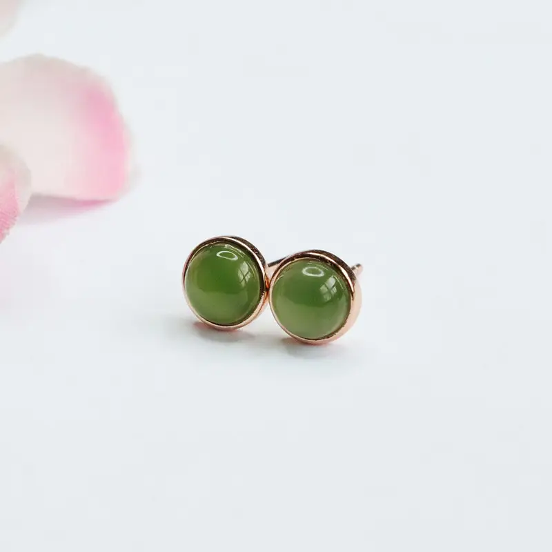 Guan Yu Jade Drop Earrings S925 Silver Green - Image 3
