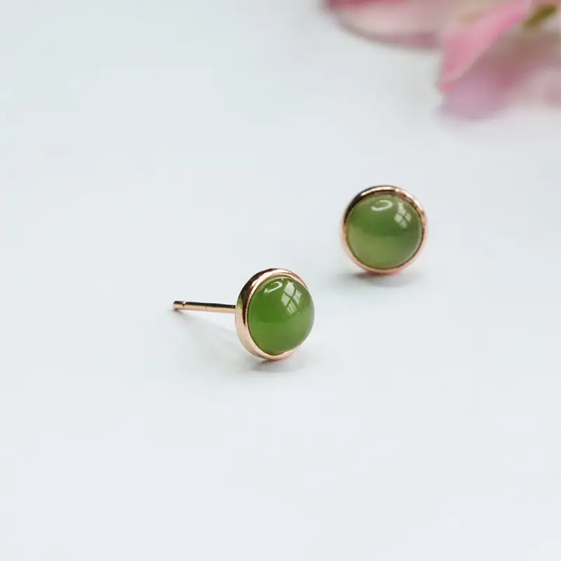 Guan Yu Jade Drop Earrings S925 Silver Green — feature 10
