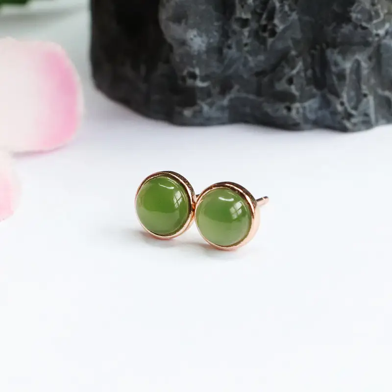 Guan Yu Jade Drop Earrings S925 Silver Green — feature 8
