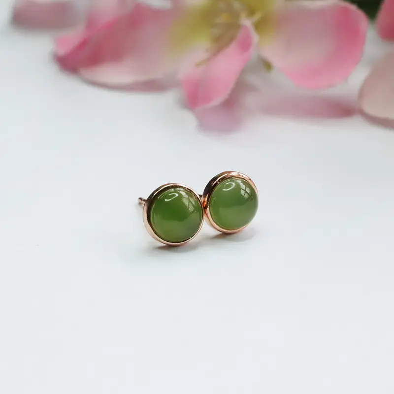 Guan Yu Jade Drop Earrings S925 Silver Green — feature 9