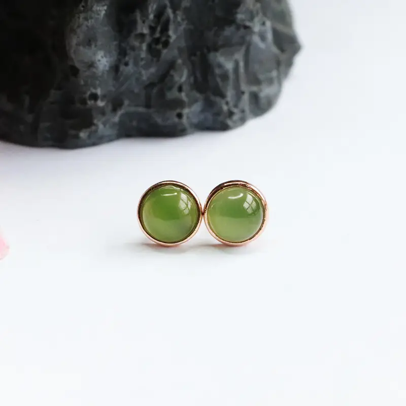Guan Yu Jade Drop Earrings S925 Silver Green — feature 7