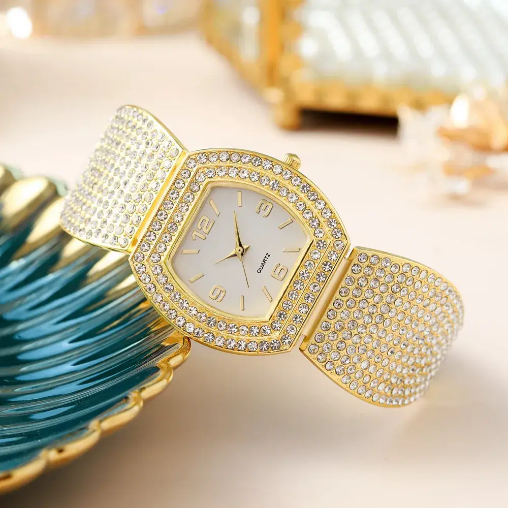 Women's Butterfly Strap Rhinestone Watch Rose Gold