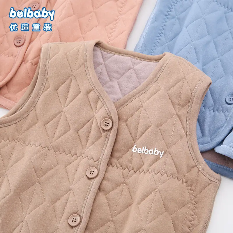 Baby Vest Light Blue Quilted Warmth Waistcoat - Image 16