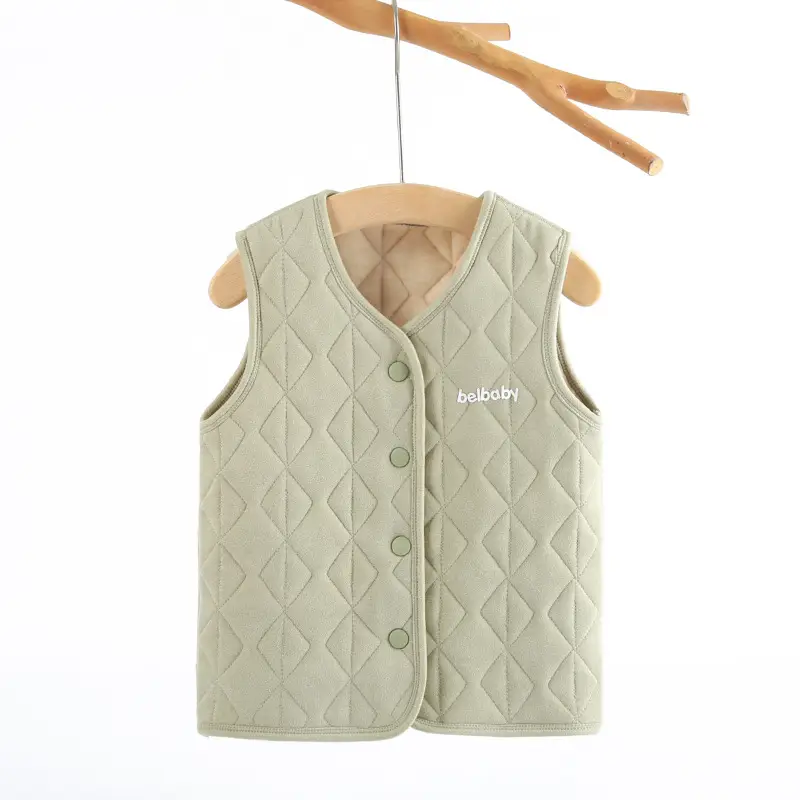 Baby Vest Light Blue Quilted Warmth Waistcoat - Image 11