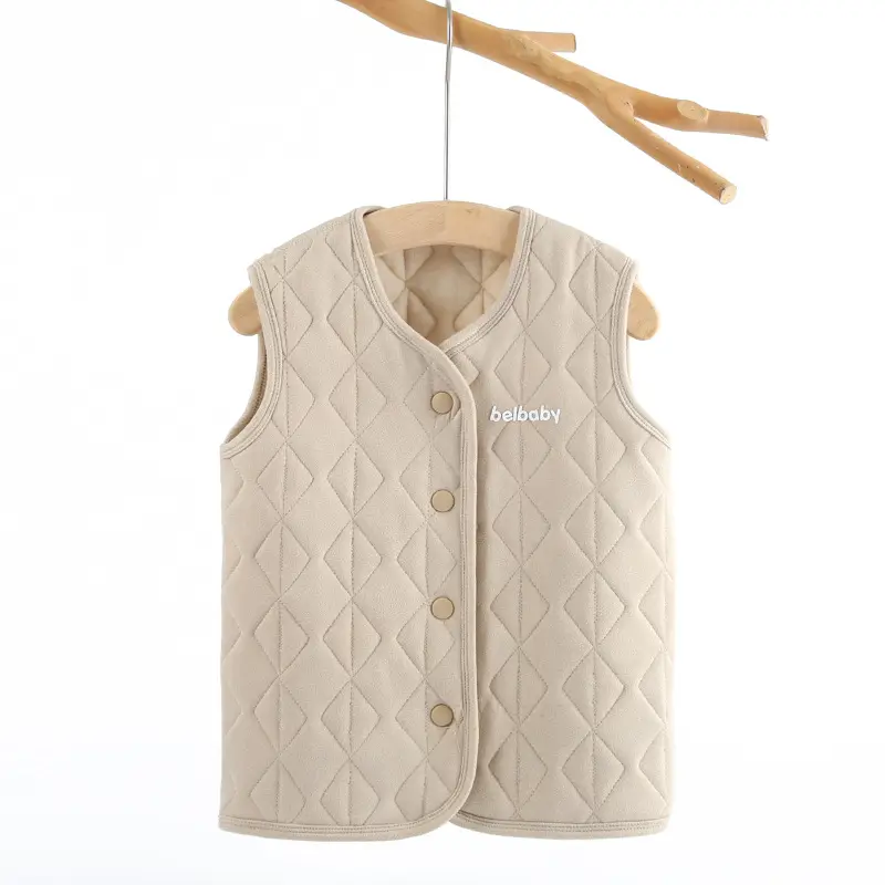 Baby Vest Light Blue Quilted Warmth Waistcoat - Image 12