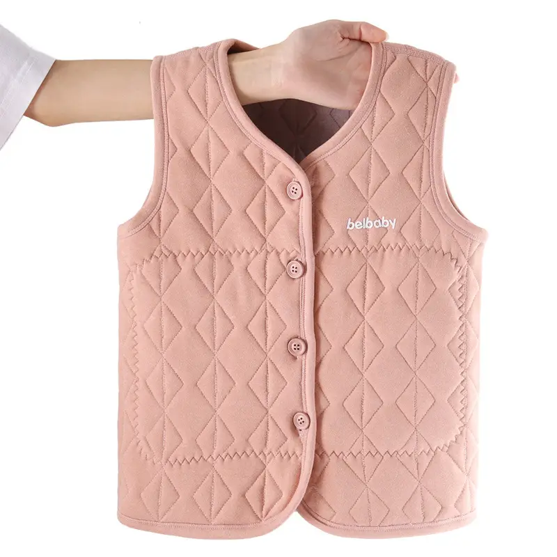 Baby Vest Light Blue Quilted Warmth Waistcoat - Image 2