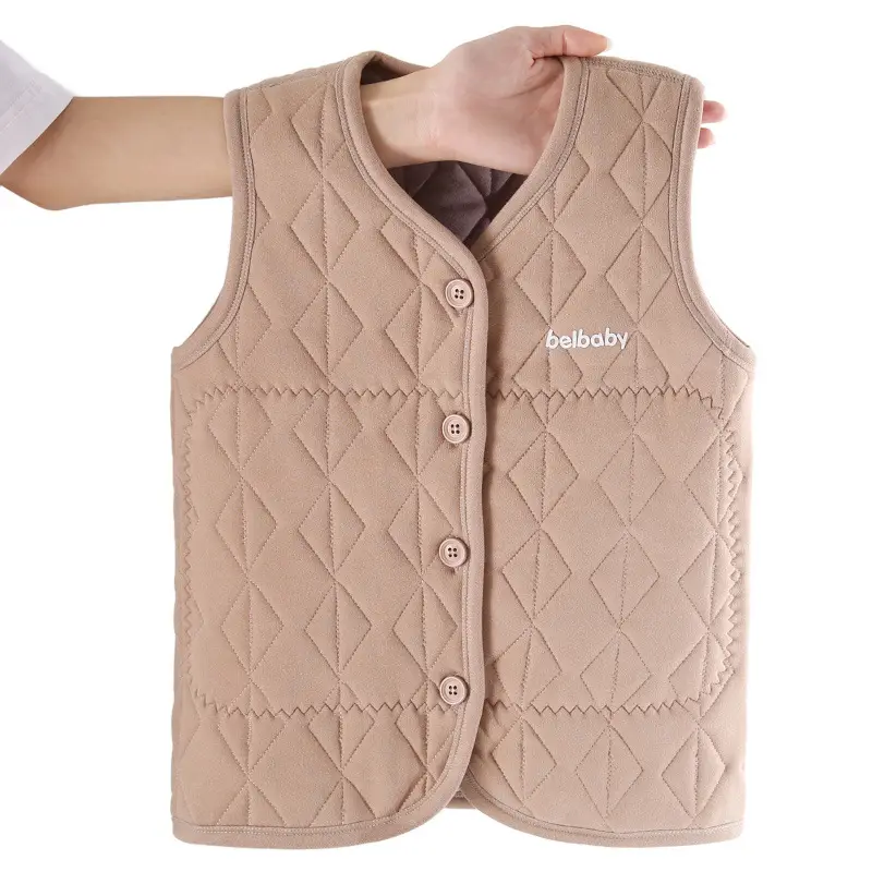 Baby Vest Light Blue Quilted Warmth Waistcoat - Image 3