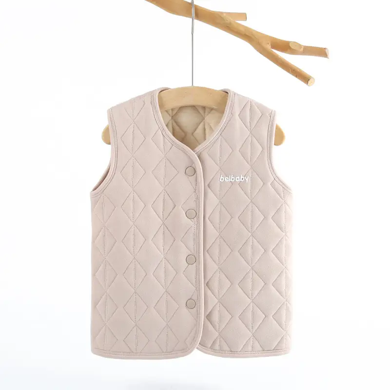 Baby Vest Light Blue Quilted Warmth Waistcoat - Image 6