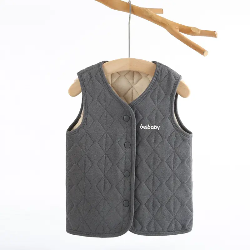 Baby Vest Light Blue Quilted Warmth Waistcoat - Image 9