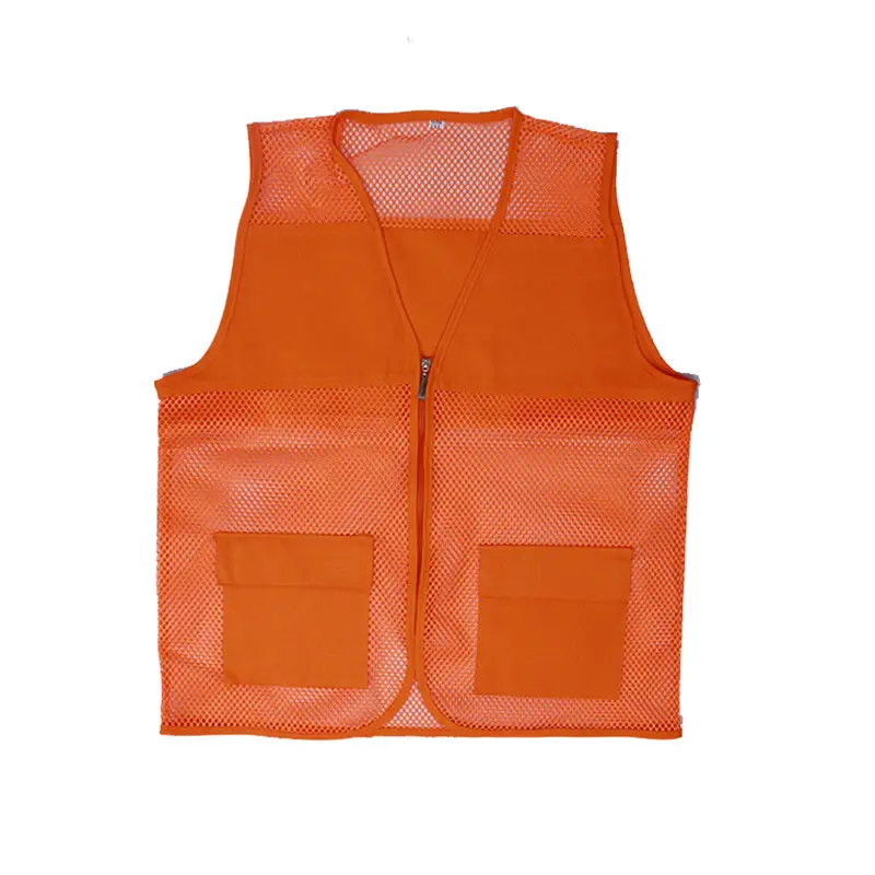 Blue Mesh Vest with Zip Front for Outdoor Activities - Image 4