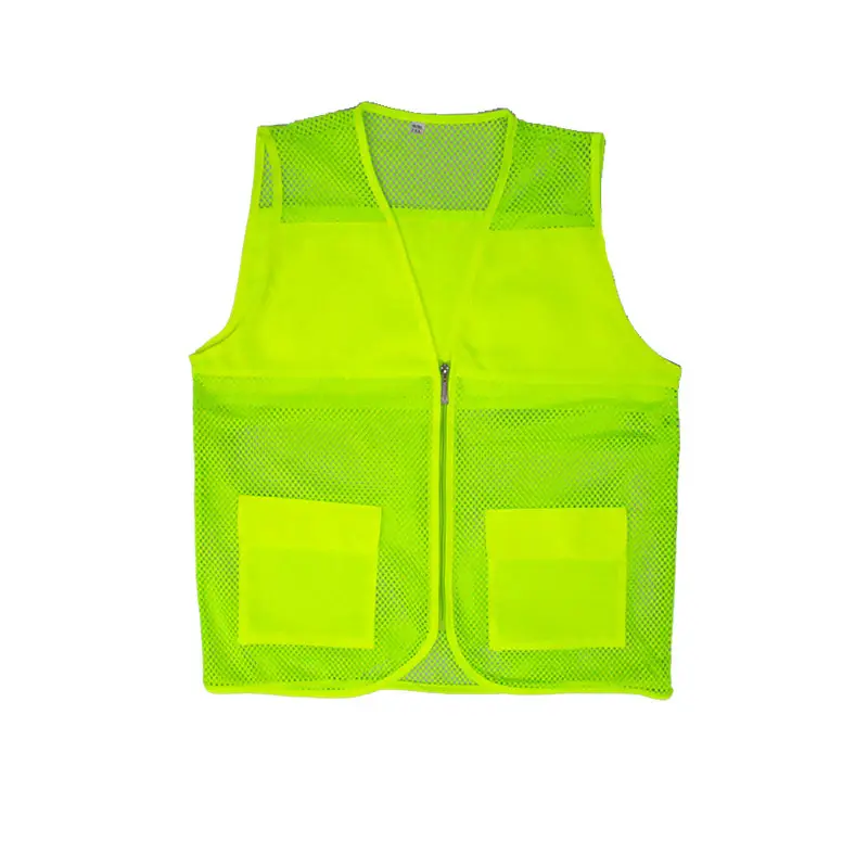 Blue Mesh Vest with Zip Front for Outdoor Activities - Image 5