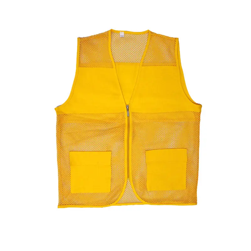 Blue Mesh Vest with Zip Front for Outdoor Activities - Image 3