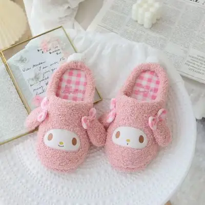 2022 autumn and winter cotton slippers cartoon cute coolomi plush warm home shoes indoor floor slippers