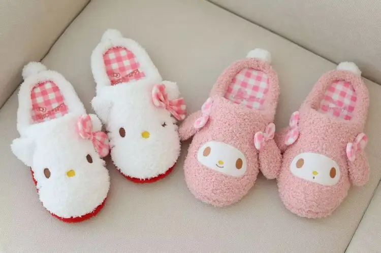 2022 autumn and winter cotton slippers cartoon cute coolomi plush warm home shoes indoor floor slippers — feature 2