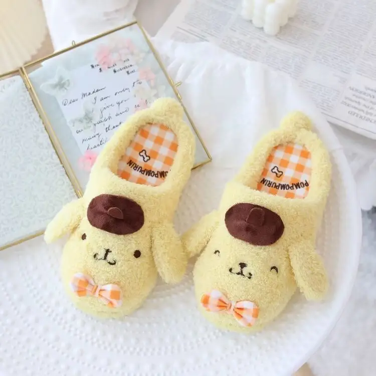 2022 autumn and winter cotton slippers cartoon cute coolomi plush warm home shoes indoor floor slippers — feature 5