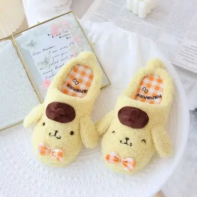 2022 autumn and winter cotton slippers cartoon cute coolomi plush warm home shoes indoor floor slippers