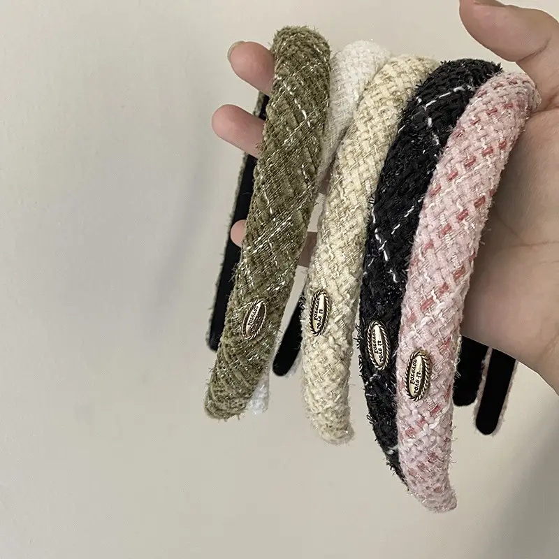 Knitted Pearl Headband for Girls Autumn Winter — feature 3