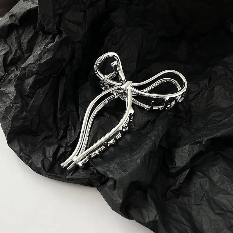 Silver Metal Hairpin Disc for Women's Hair Clipping - Image 3