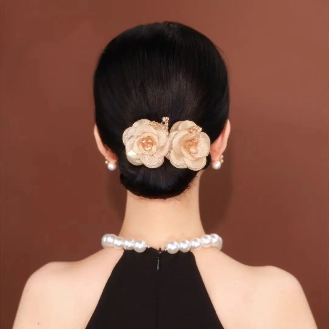 Butterfly Hair Clip Camellia Fish Tail Twist