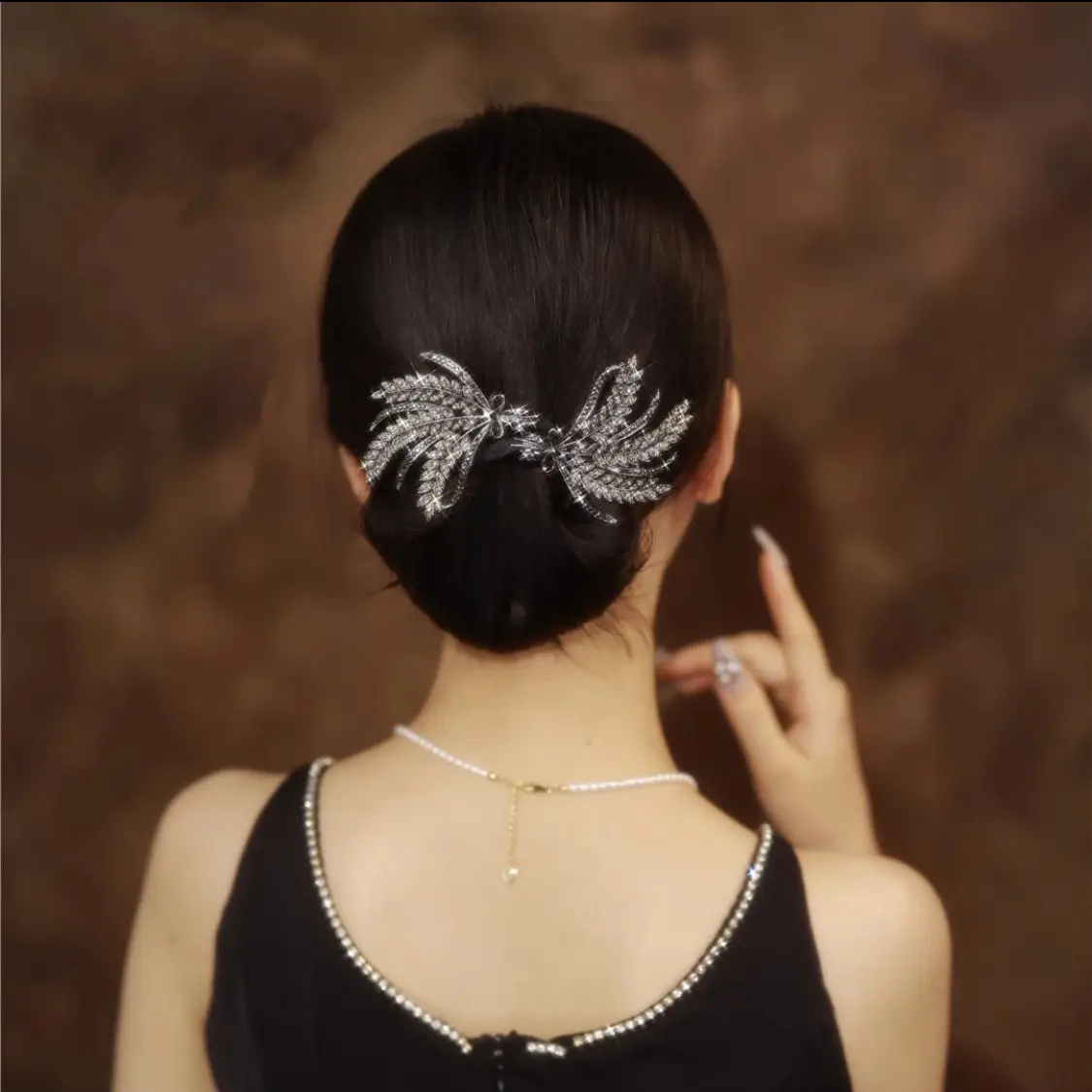 Butterfly Hair Clip Camellia Fish Tail Twist