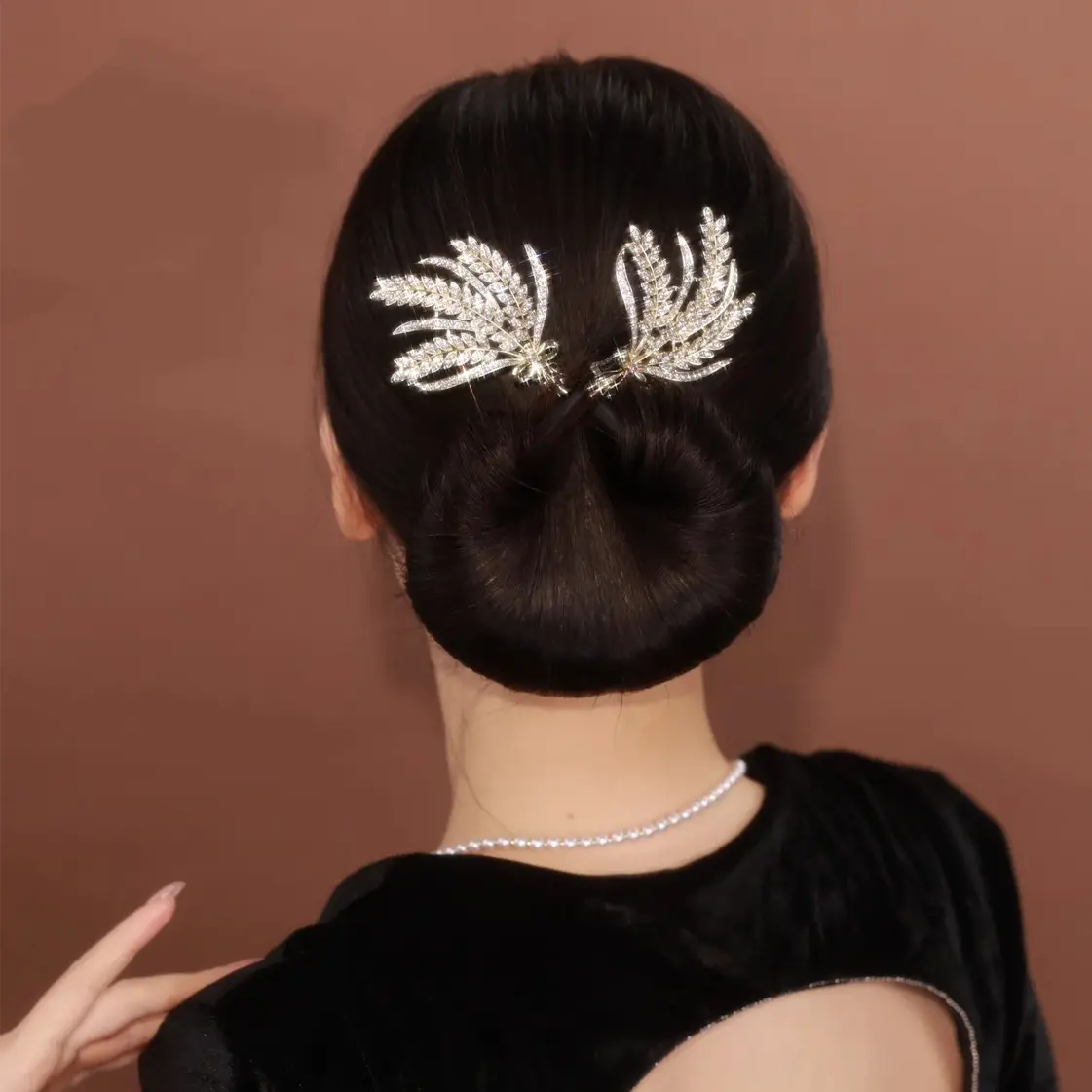 Butterfly Hair Clip Camellia Fish Tail Twist