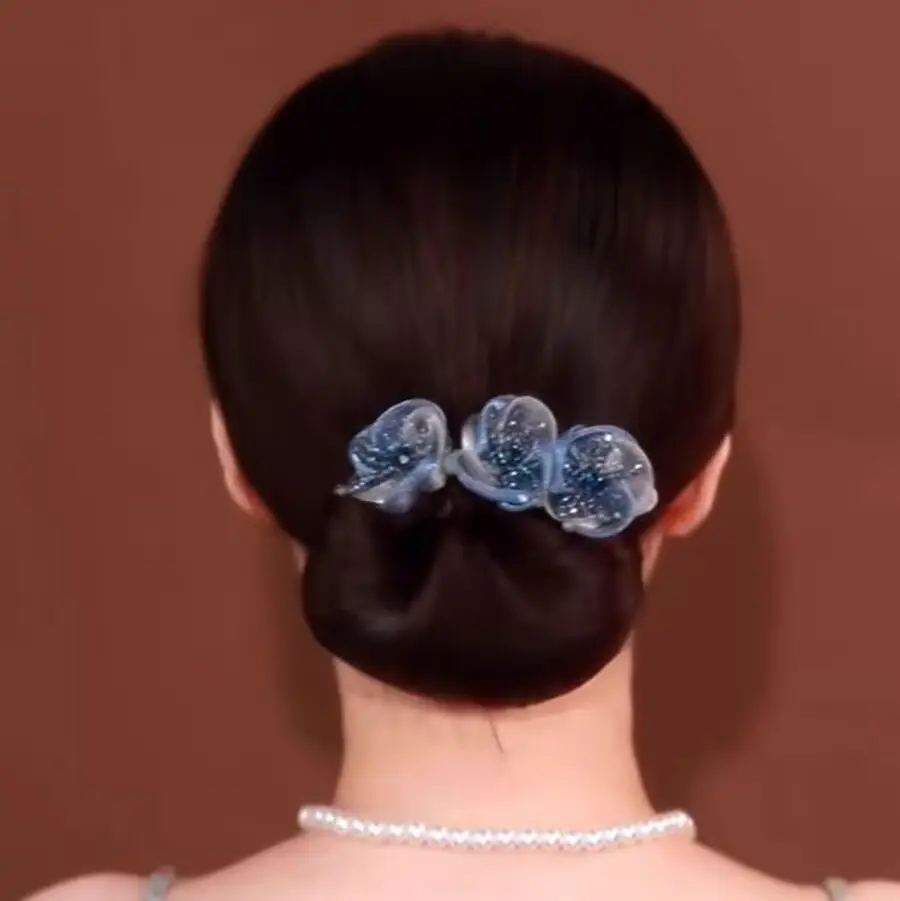 Butterfly Hair Clip Camellia Fish Tail Twist