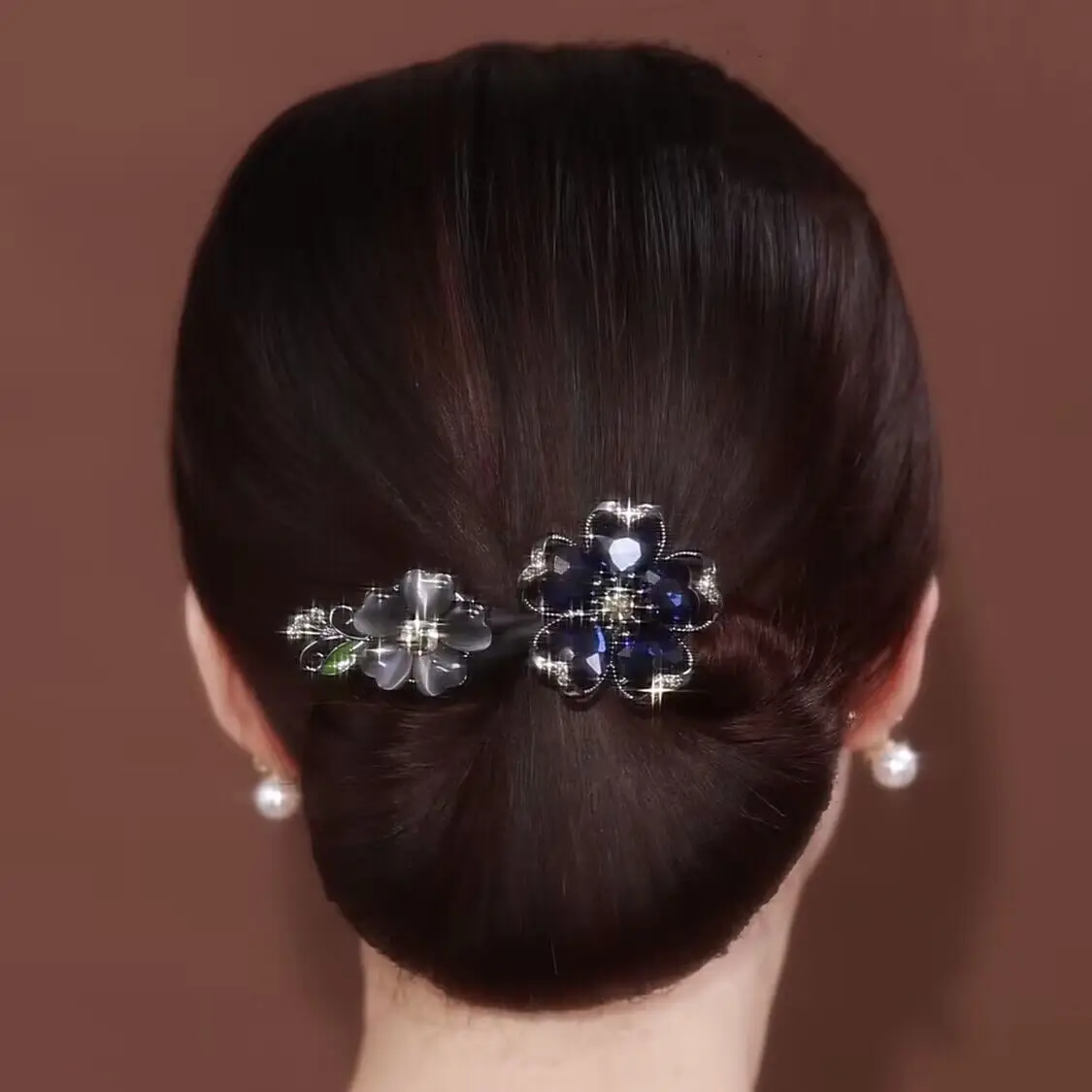 Butterfly Hair Clip Camellia Fish Tail Twist