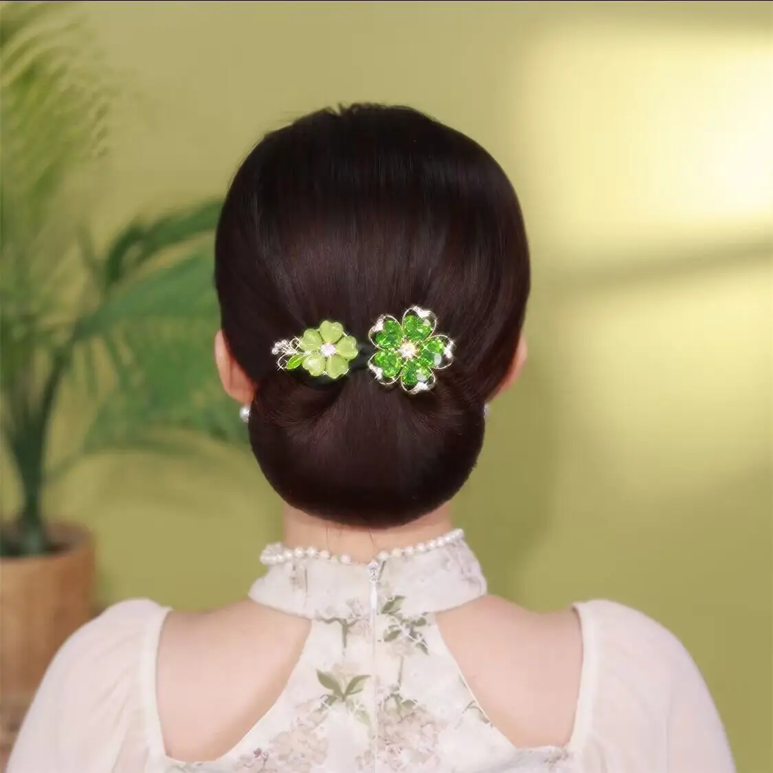Butterfly Hair Clip Camellia Fish Tail Twist