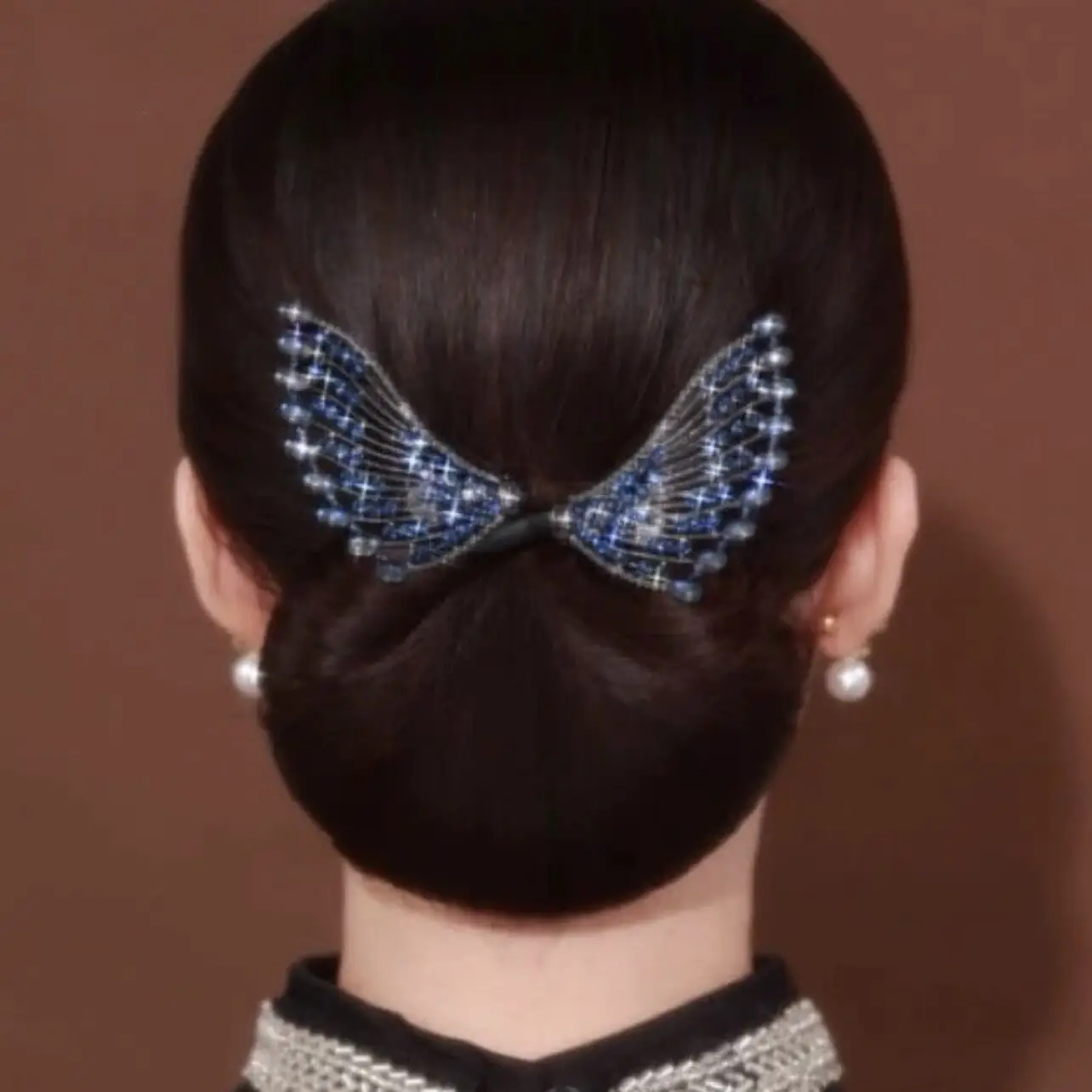 Butterfly Hair Clip Camellia Fish Tail Twist