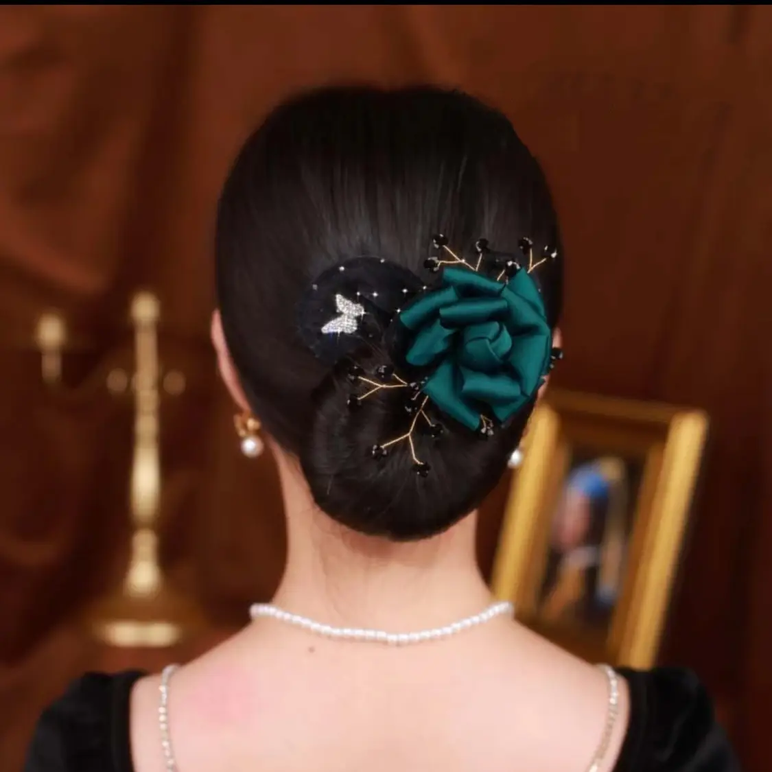 Butterfly Hair Clip Camellia Fish Tail Twist