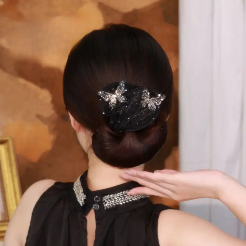 Butterfly Hair Clip Camellia Fish Tail Twist