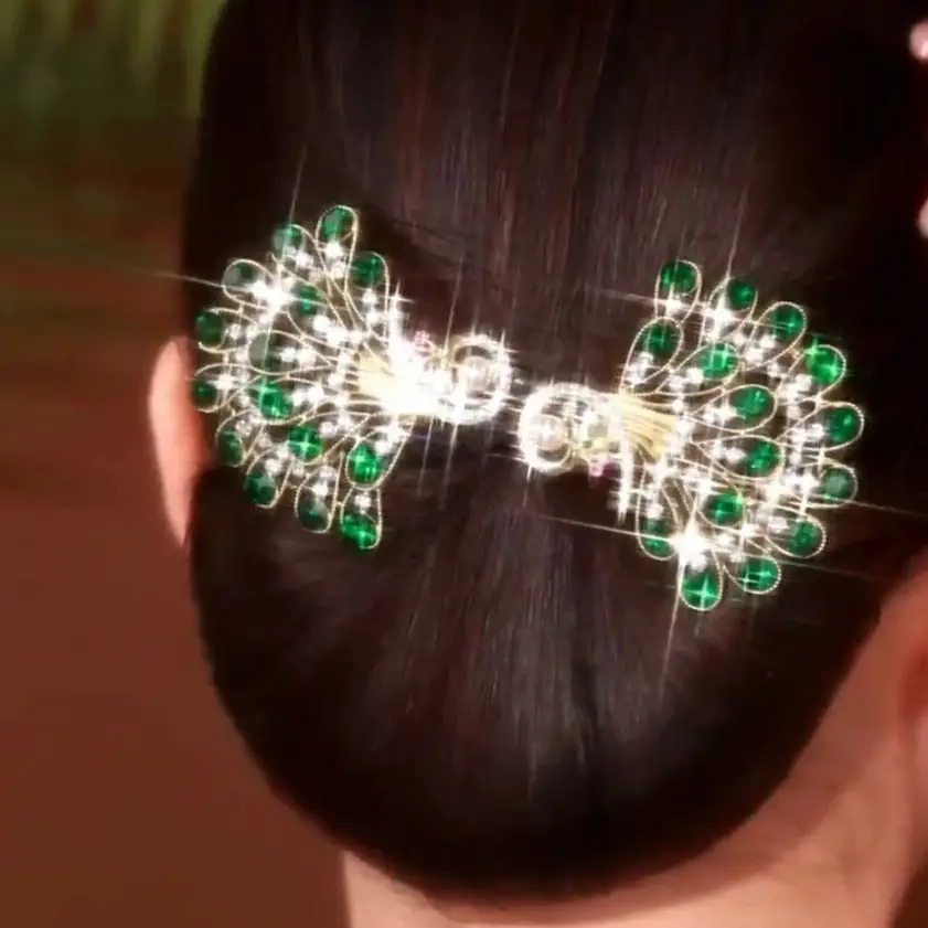 Butterfly Hair Clip Camellia Fish Tail Twist