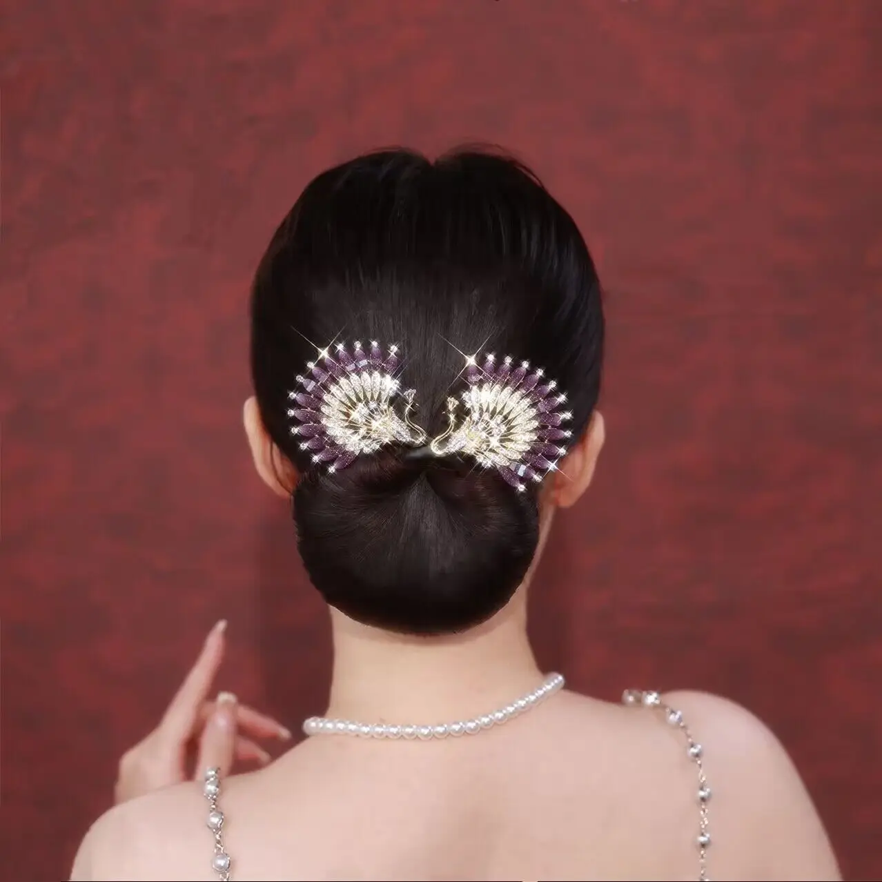 Butterfly Hair Clip Camellia Fish Tail Twist