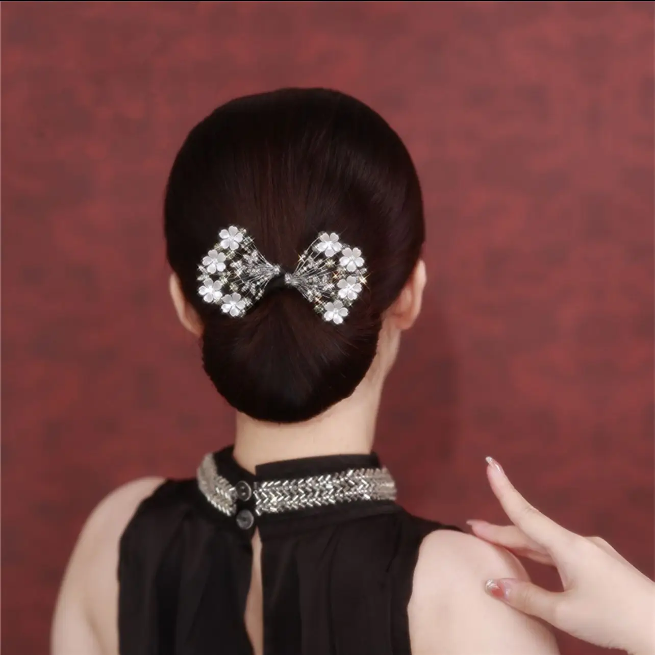 Butterfly Hair Clip Camellia Fish Tail Twist